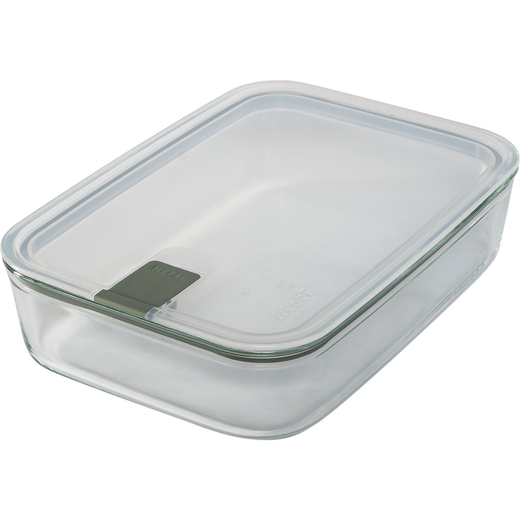 Mepal Easy Clip Frischhaltedose Glas 2250 ml Nordic Sage