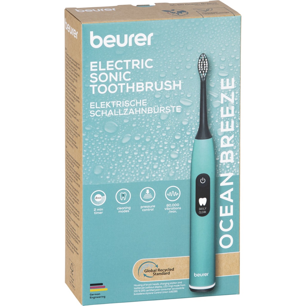 Beurer SC 50 ocean breeze Schallzahnbürste Green Planet