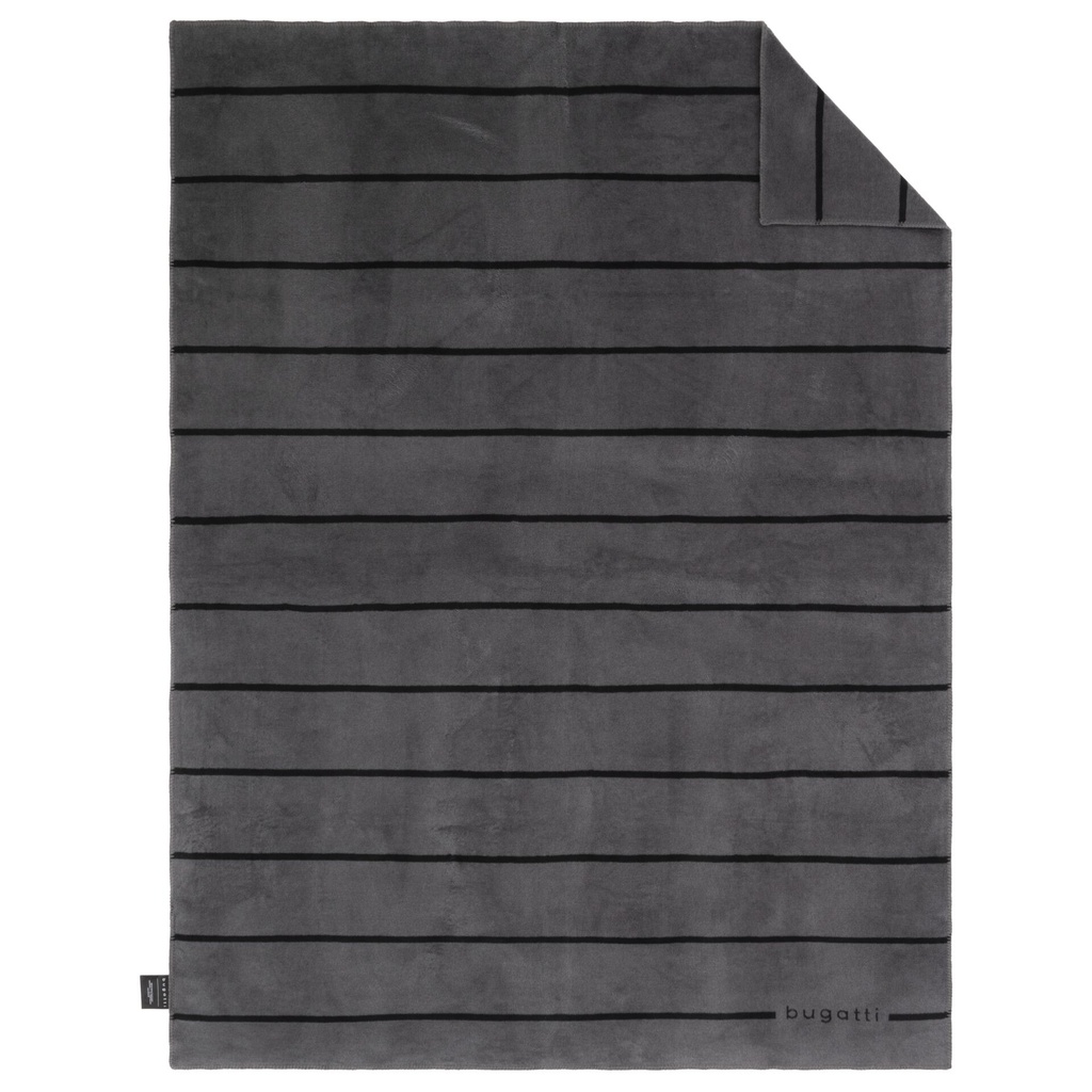Bugatti Jacquard Blanket Grey 150x200