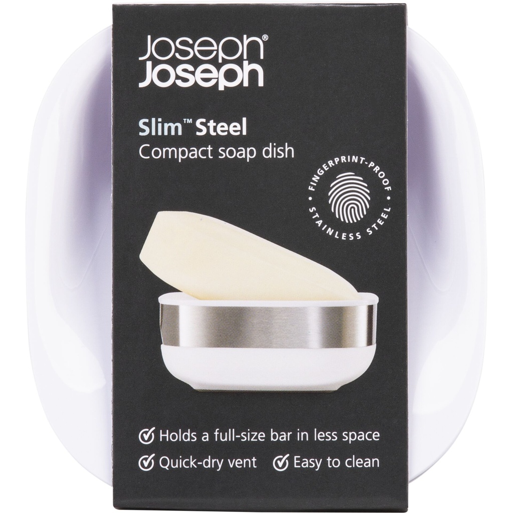 Joseph Joseph Slim Compact Stainless-steel Soap Dish