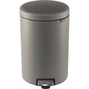 Brabantia Treteimer Newicon 20,0 L Mineral Concrete Grey