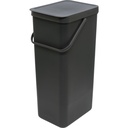 Brabantia Sort & Go Bin      40l Dark Grey