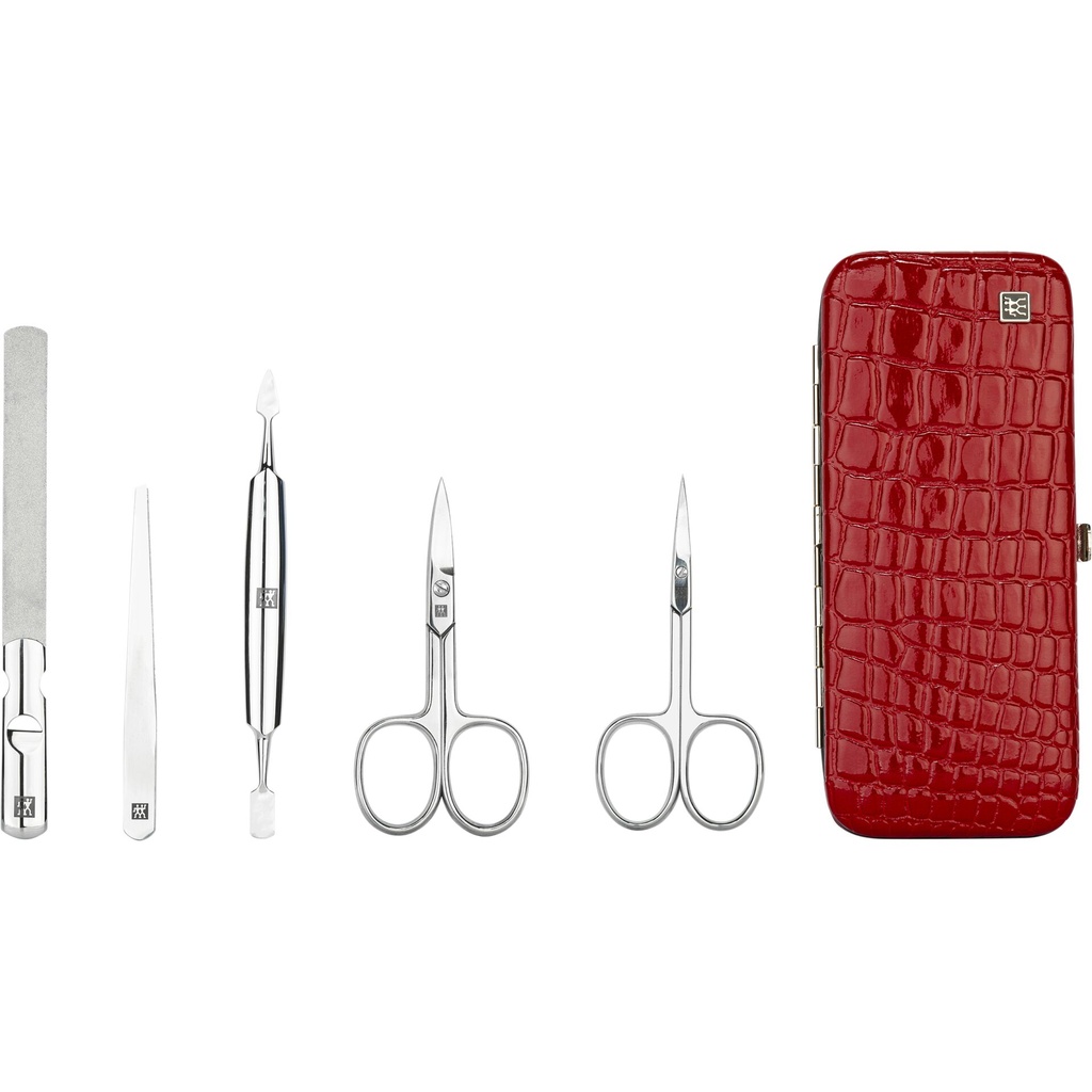 Zwilling Manicure & Pedicure Set 5pcs with Nail Scissors, leather
