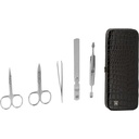 Zwilling CLASSIC leather frame case, black, 5 pcs.