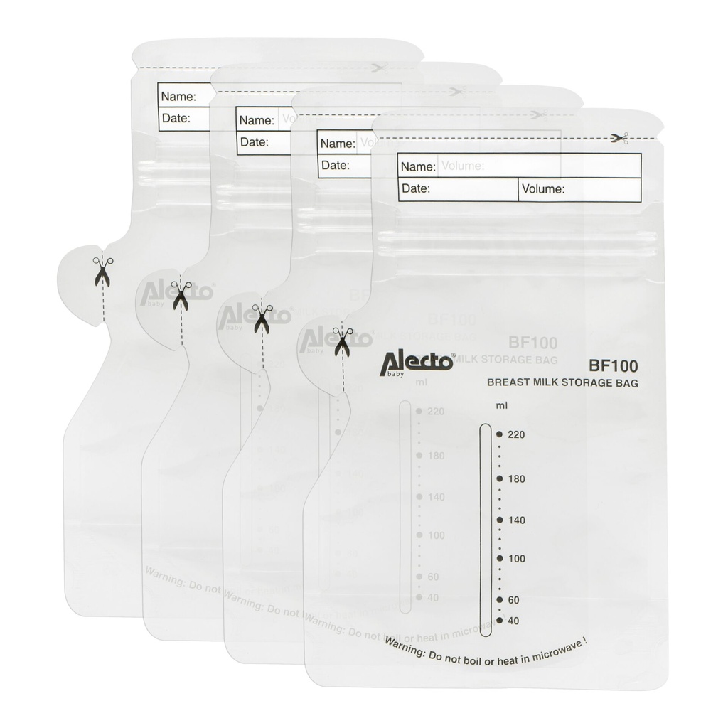 Alecto Breast milk storage bags 220 ml, 100 pcs.