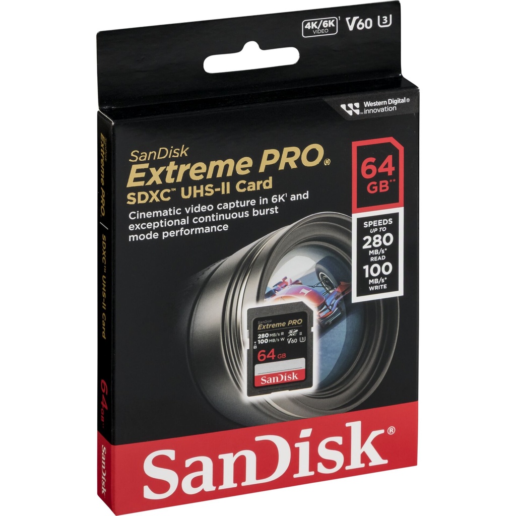 SanDisk Extreme Pro SDXC    64GB UHS-II C10 U3 V60