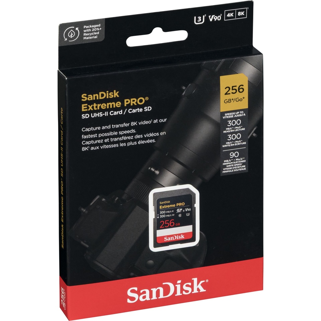 SanDisk ExtremePRO SDXCV90 256GB 300MB UHS-II  SDSDXDM-256G-GN4IN
