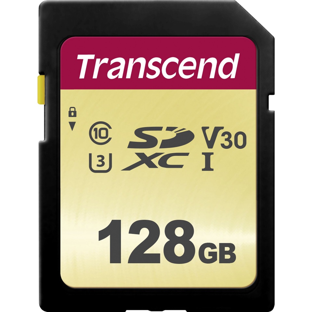Transcend SDXC 500S        128GB Class 10 UHS-I U3 V30
