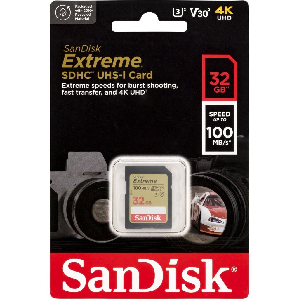 SanDisk Extreme SDHC        32GB UHS-I C10 U3 V30