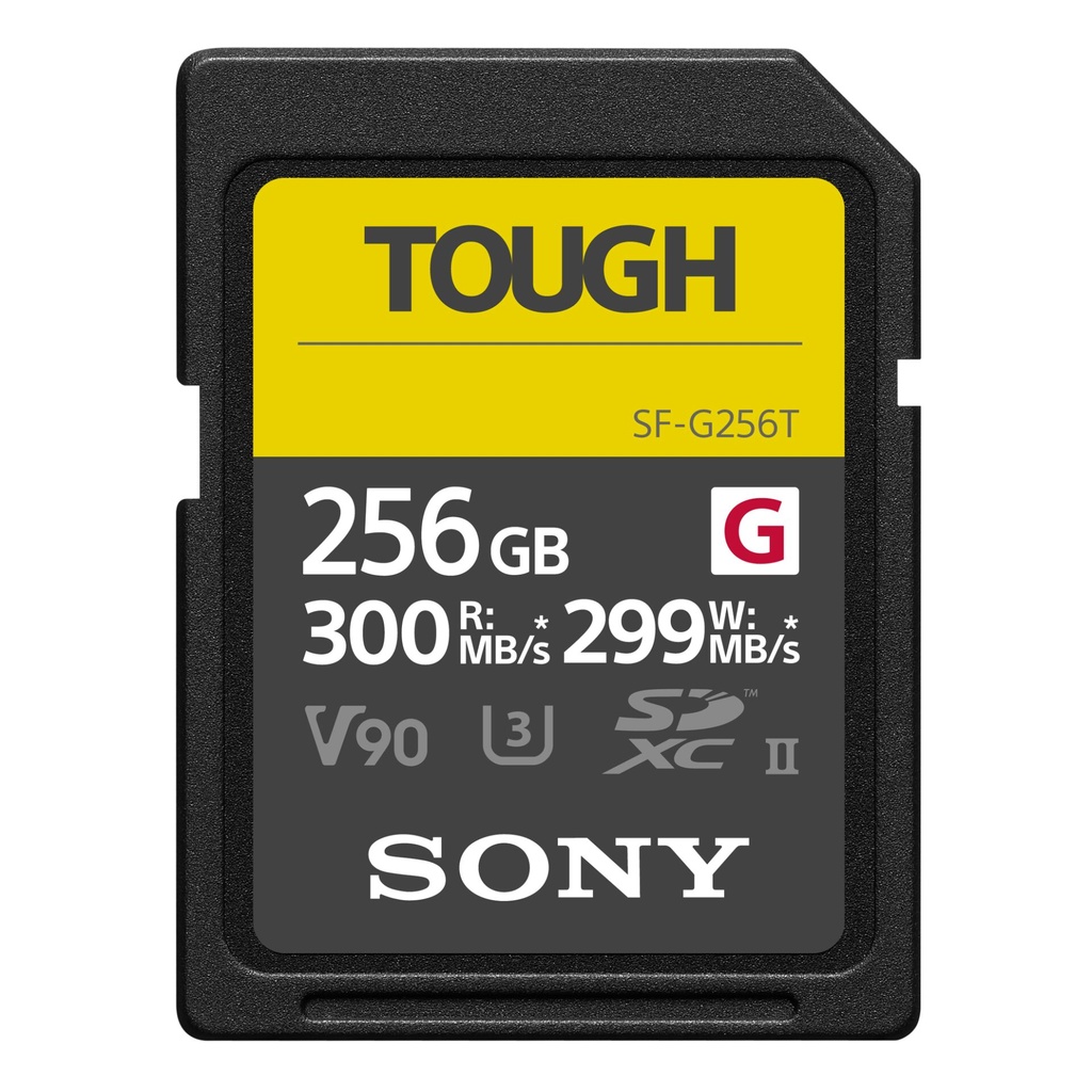 Sony SDXC G Tough series   256GB UHS-II Class 10 U3 V90