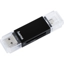 Hama USB 2.0 OTG Card Reader Basic  SD/microSD black