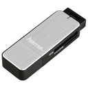 Hama USB 3.0 Multi Card Reader SD/microSD Alu black/silver