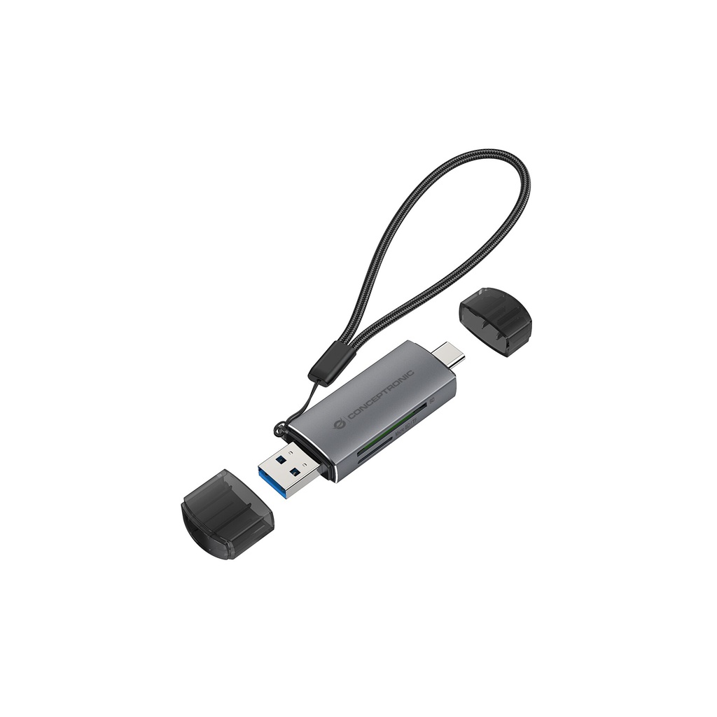Conceptronic BIAN05G 2-in-1 Dual Plug Card Reader