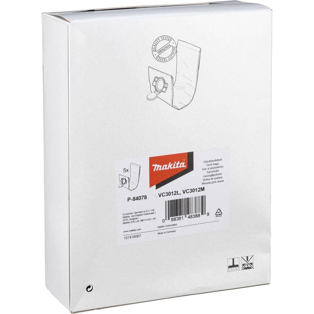 Makita P-84078 Filter Bag L 5pcs