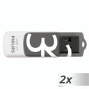 Philips USB 3.0 2-Pack      32GB Vivid Edition Shadow Grey