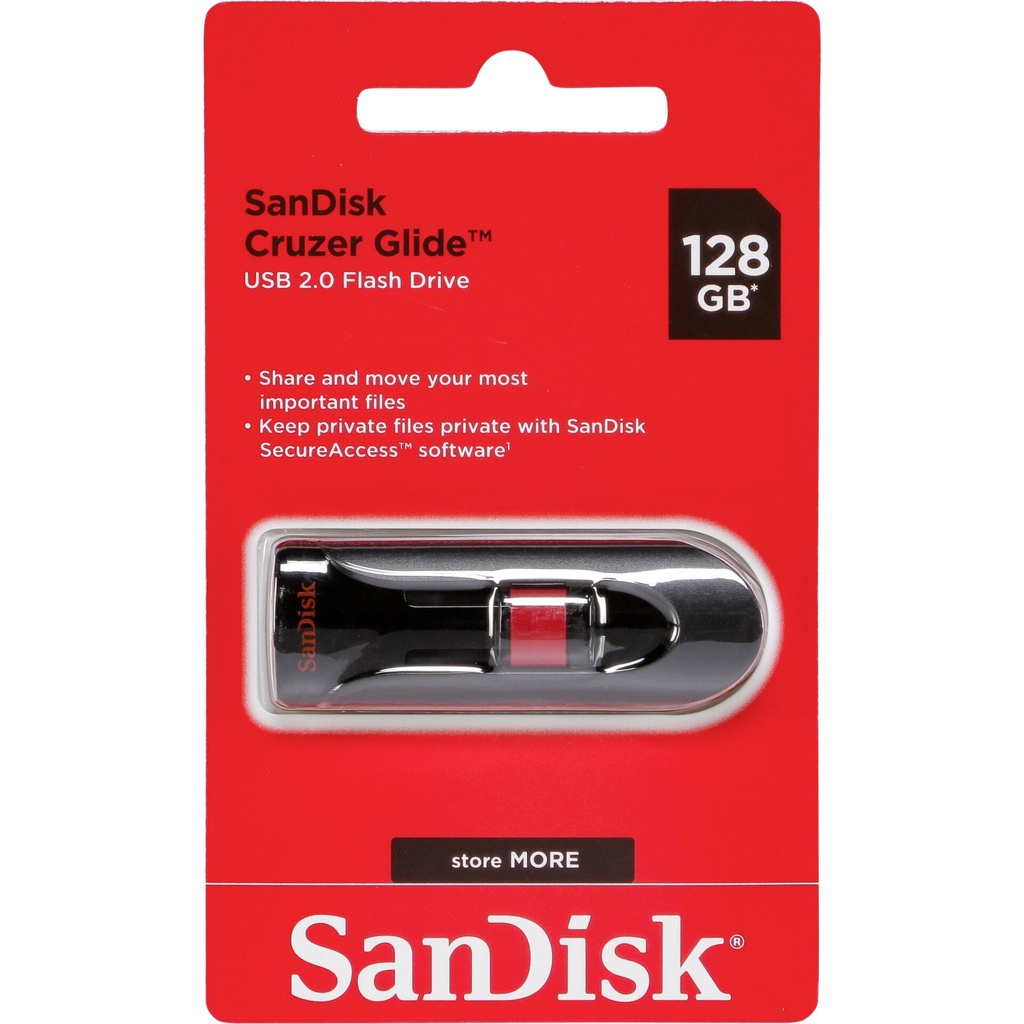 SanDisk Cruzer Glide       128GB SDCZ60-128G-B35