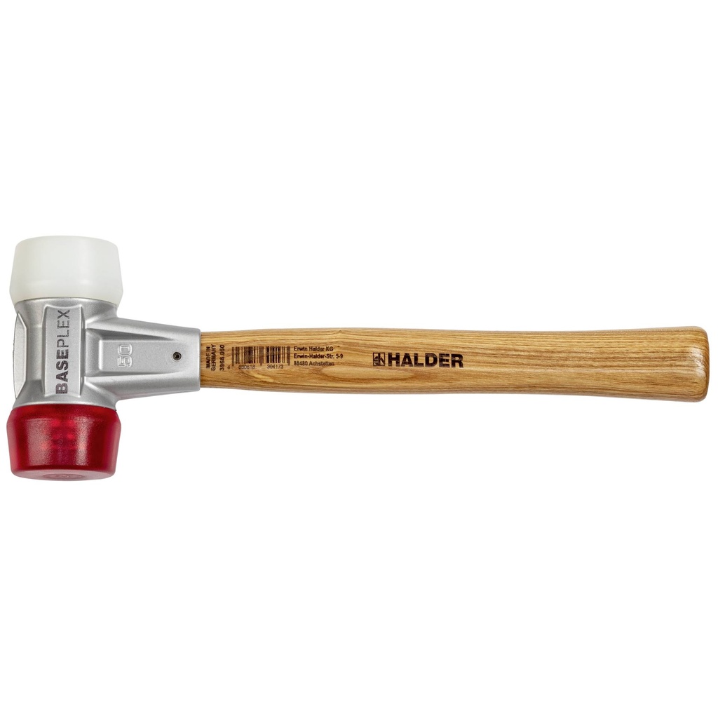 Halder BASEPLEX mallets w. zinc die cast housing & wooden handle