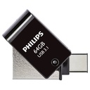 Philips 2 in 1 OTG          64GB USB 3.1 + USB C Midnight Black