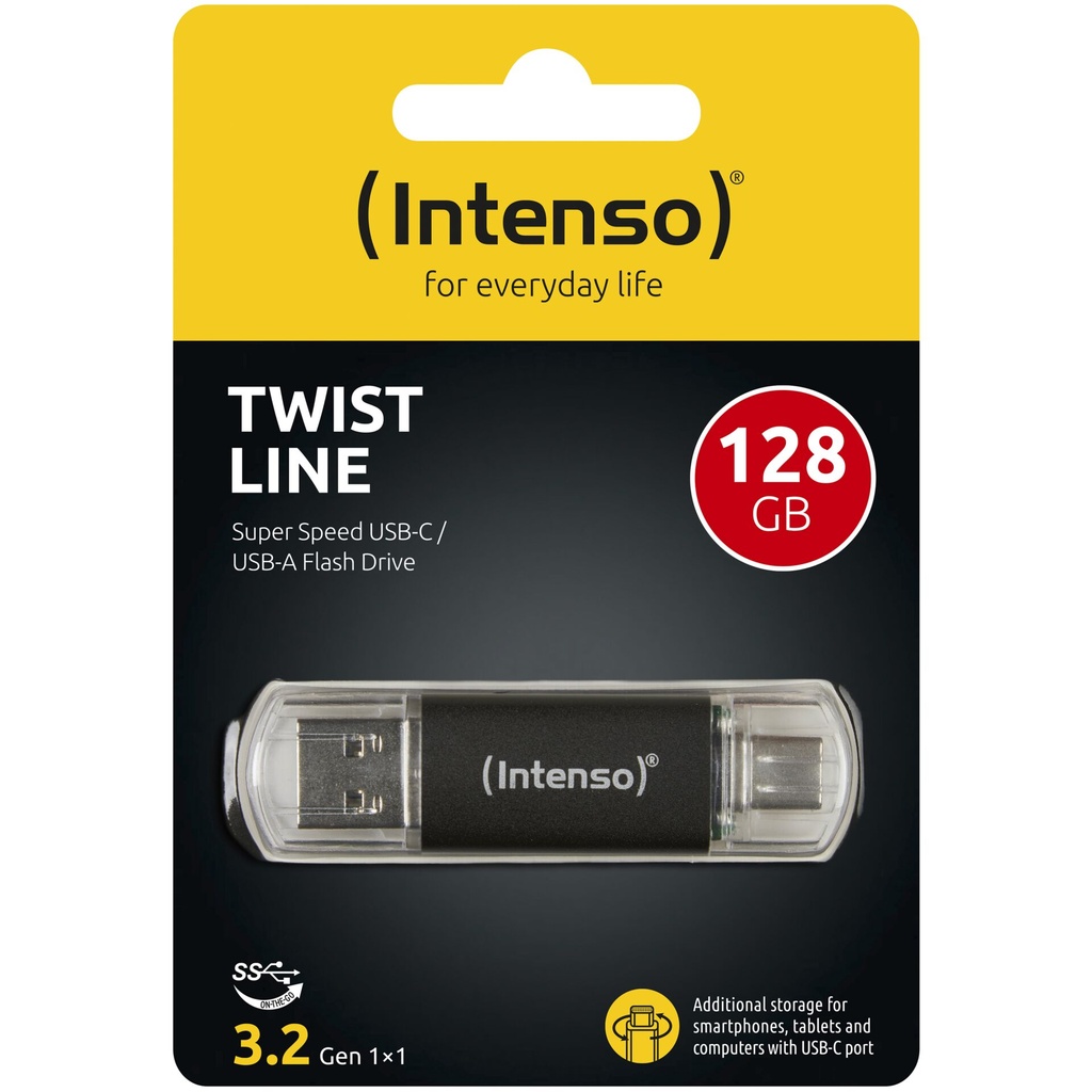 Intenso Twist              128GB USB Stick 3.2 USB-C & USB-A