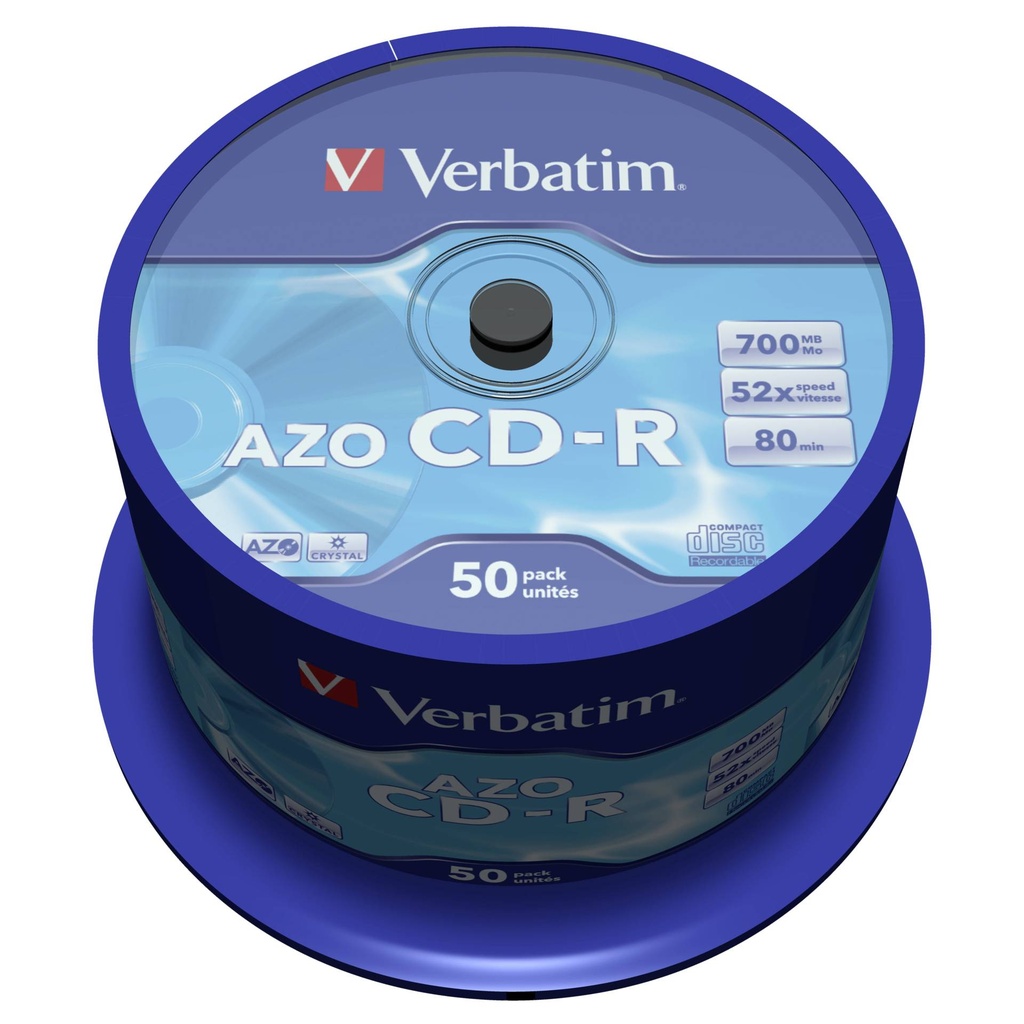 1x50 Verbatim Data Life Plus CD-R 80, 52x Speed, Spindle