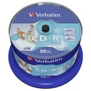 1x50 Verbatim CD-R 80 / 700MB 52x Speed wide printable generic