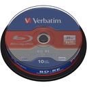 1x10 Verbatim BD-RE Blu-Ray 25GB 2x Speed, Cakebox