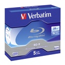 1x5 Verbatim BD-R Blu-Ray 25GB 6x Speed Jewel Case