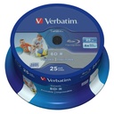 1x25 Verbatim BD-R Blu-Ray 25GB 6x Speed DL Wide Printable CB