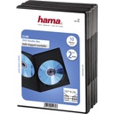 Hama Slim DVD Double Jewel Case pack of 10, black          51184
