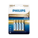 1x4 Philips Premium Alkaline AAA battery