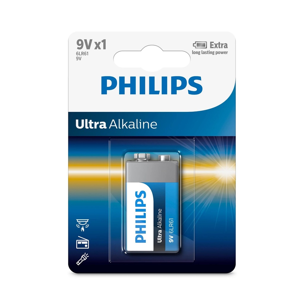 Philips Ultra Alkaline 9V battery