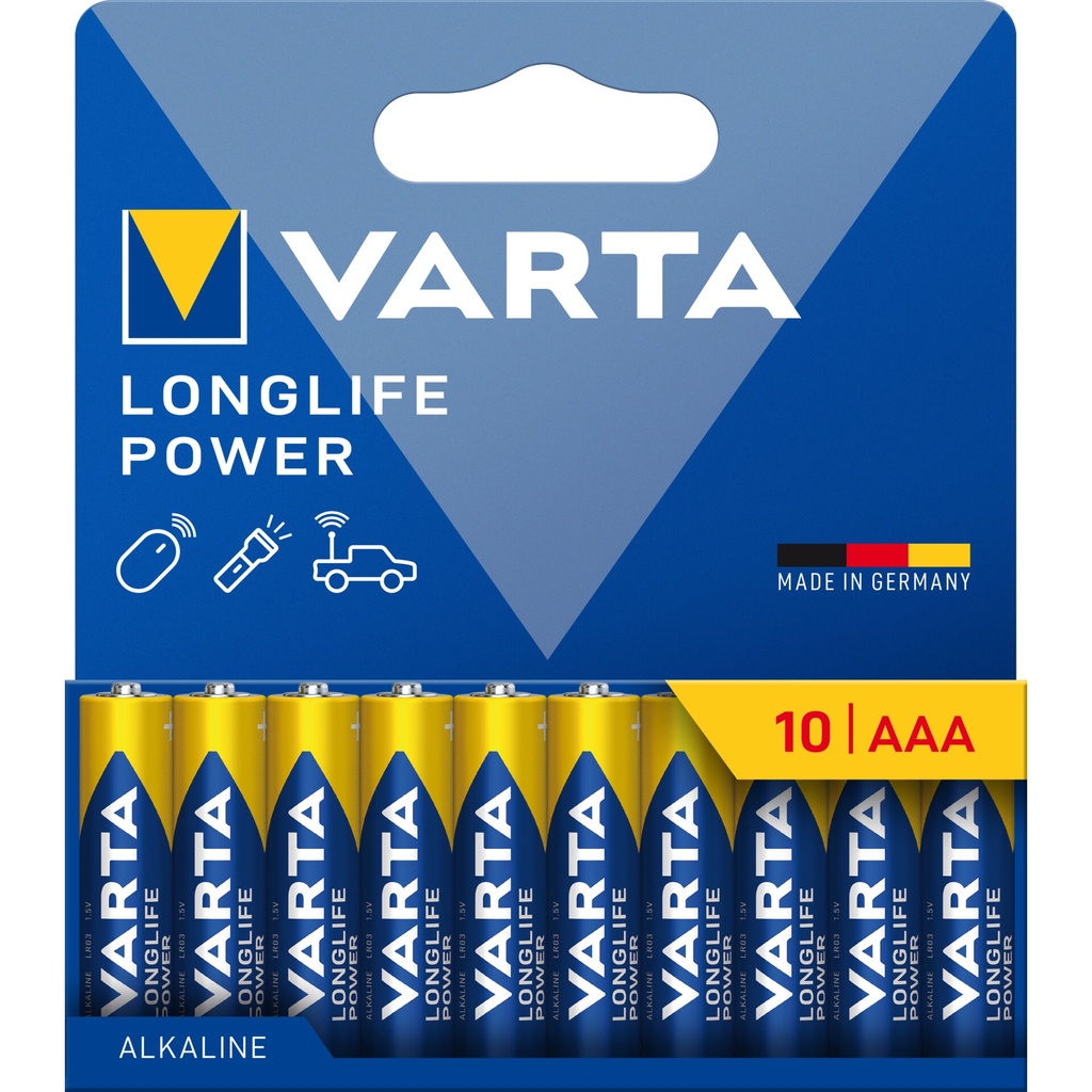 1x10 Varta Longlife Power Micro AAA LR 03            04903121761