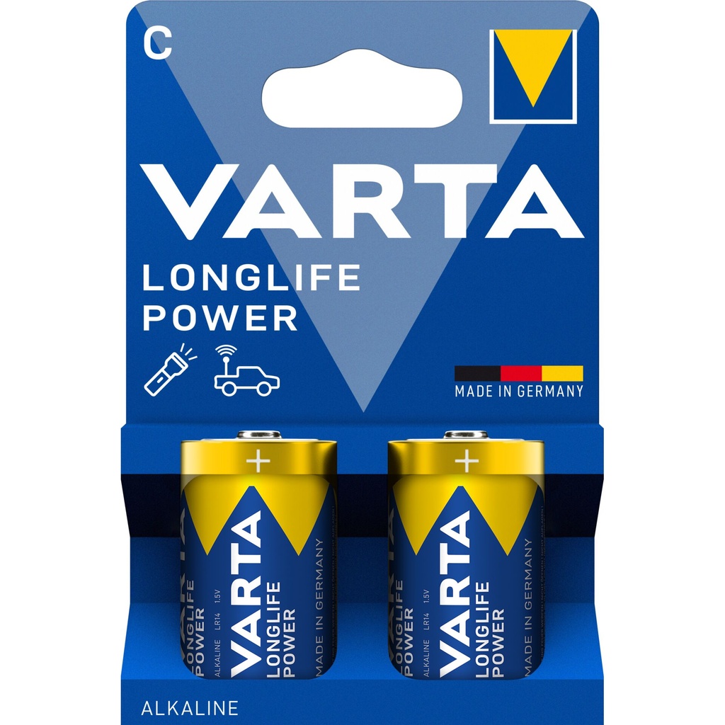 1x2 Varta Longlife Power Baby C LR 14