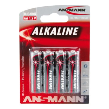 1x4 Ansmann Alkaline Mignon AA LR 6 red-line