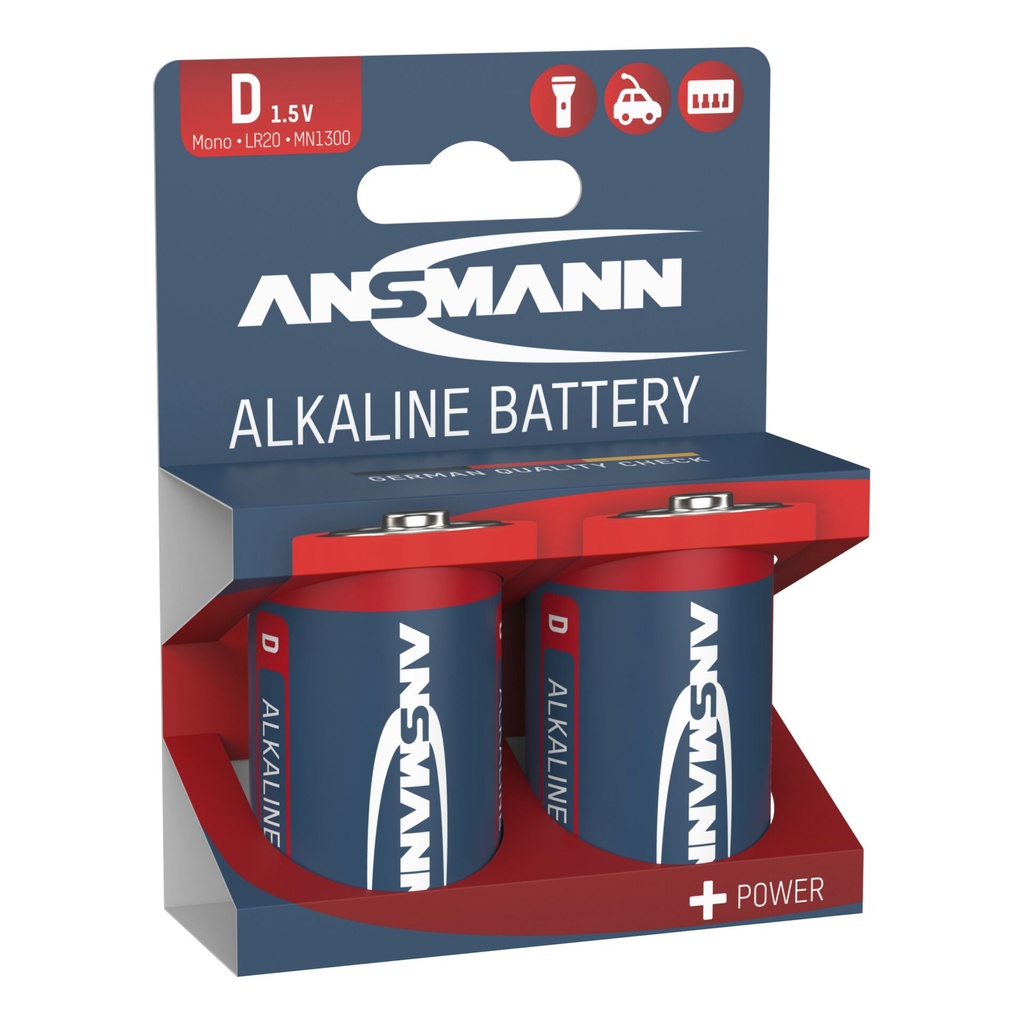 1x2 Ansmann Alkaline Mono D LR 20 red-line
