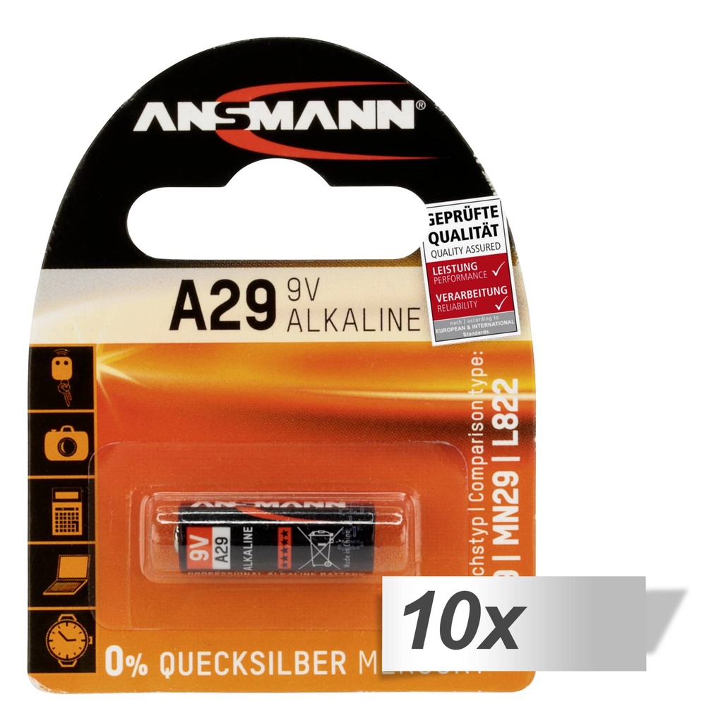 10x1 Ansmann A 29 LR 29