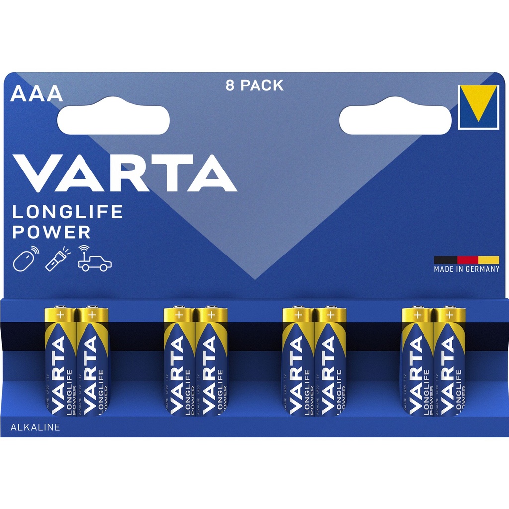 1x8 Varta Longlife Power Micro AAA LR03