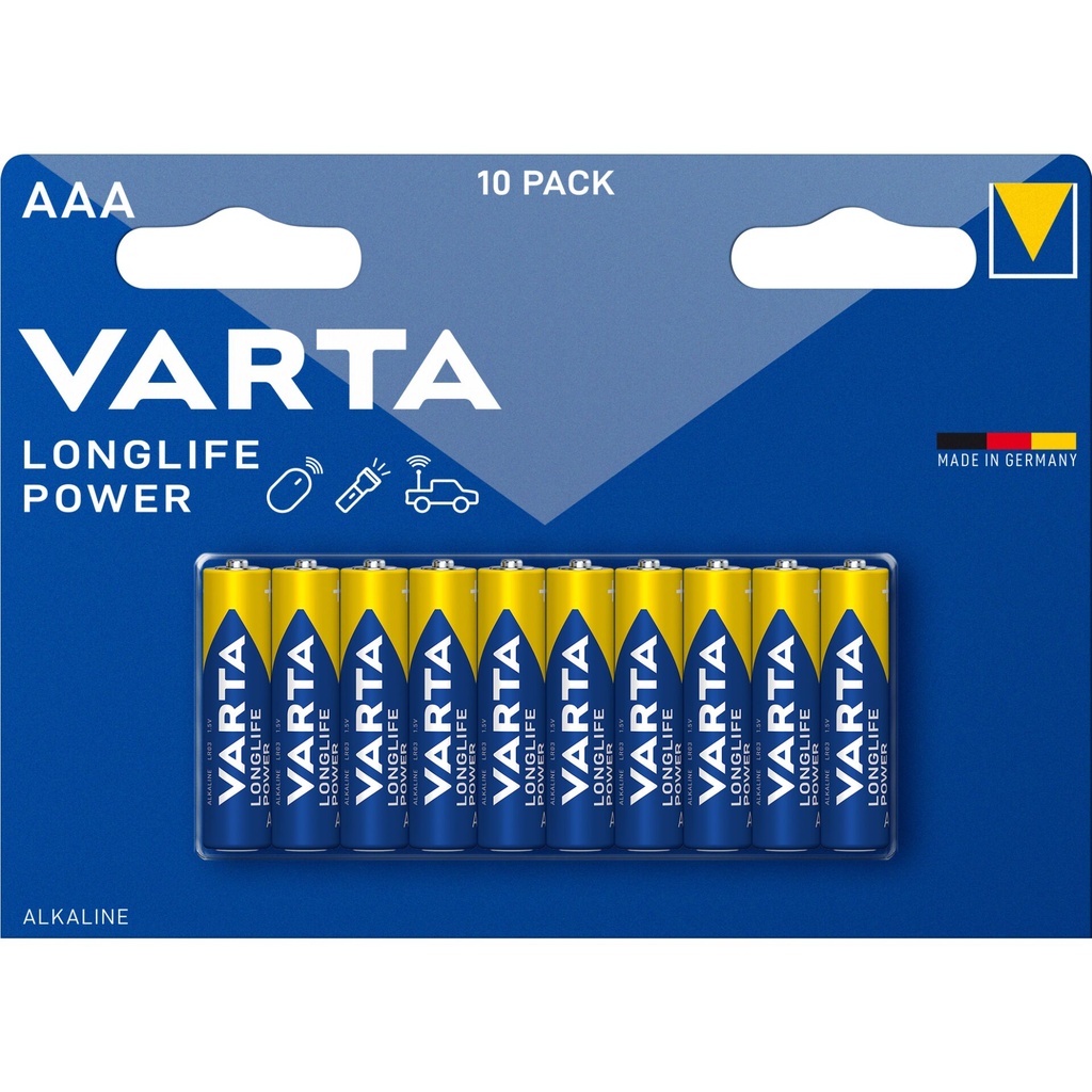 1x10 Varta Longlife Power Micro AAA LR03