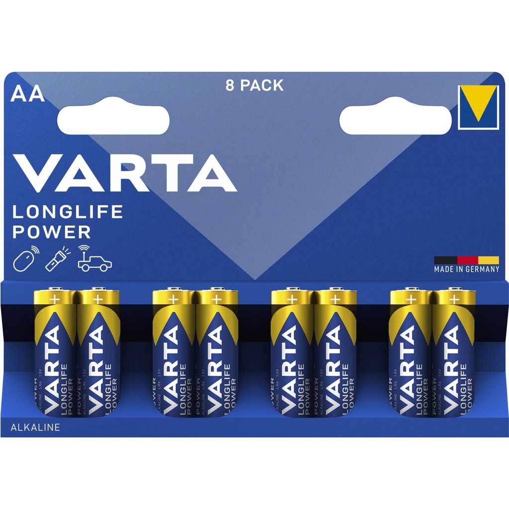 1x8 Varta Longlife Power Mignon AA LR06