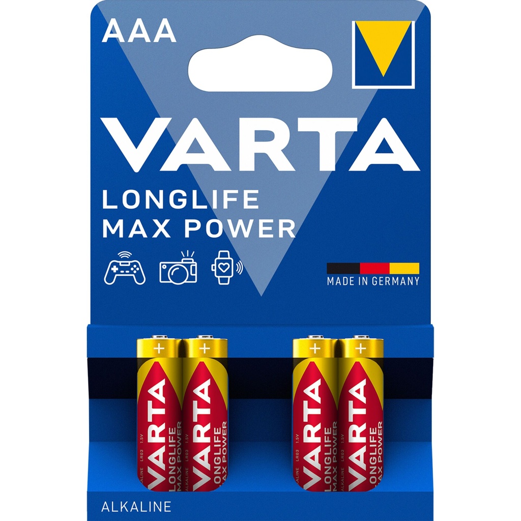 50x4 Varta Longlife Max Power Micro AAA LR03 VPE Outer Box