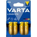 100x4 Varta Longlife Extra Mignon AA LR 6     PU master box