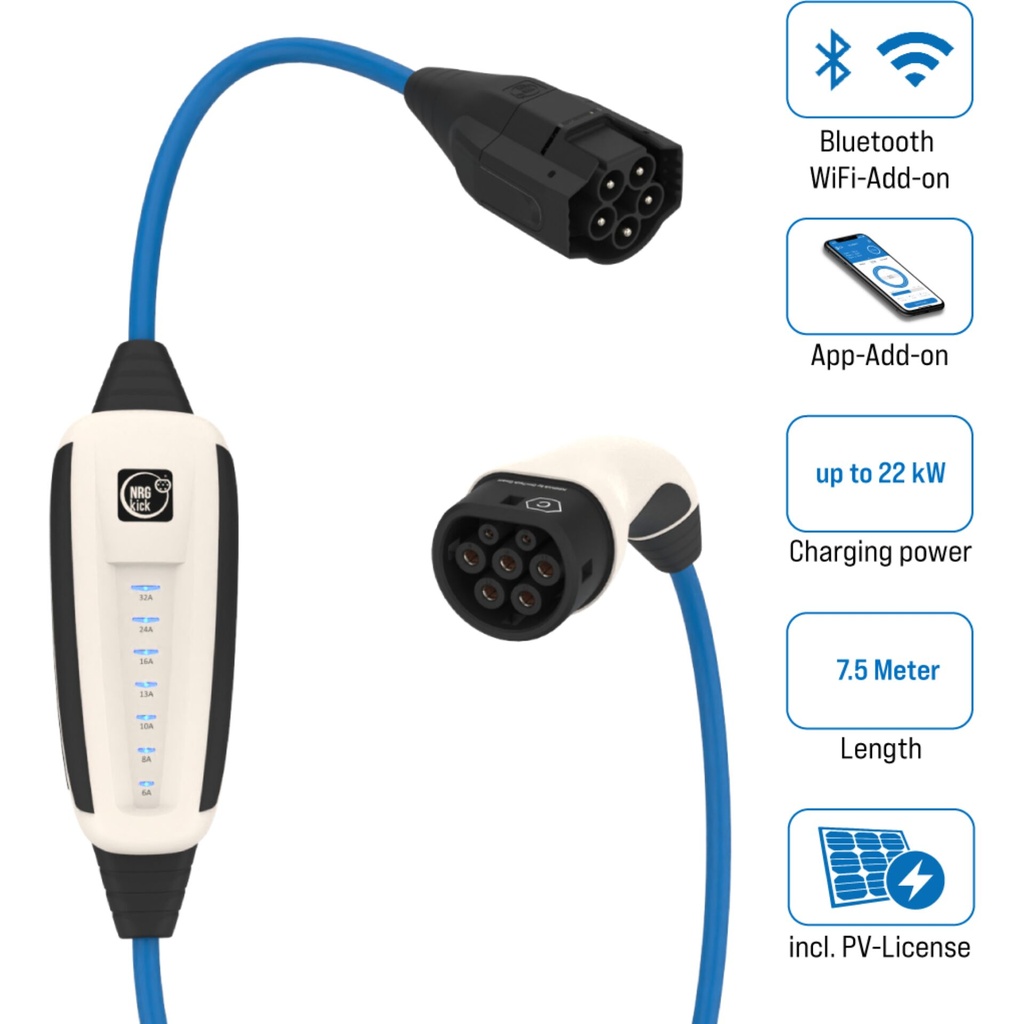 NRGkick 32A Pure for PV-User 7,5m WLAN