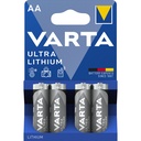 1x4 Varta Ultra Lithium Mignon AA LR06