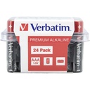 1x24 Verbatim Alkaline battery Micro AAA LR 03 PVC Box    49504