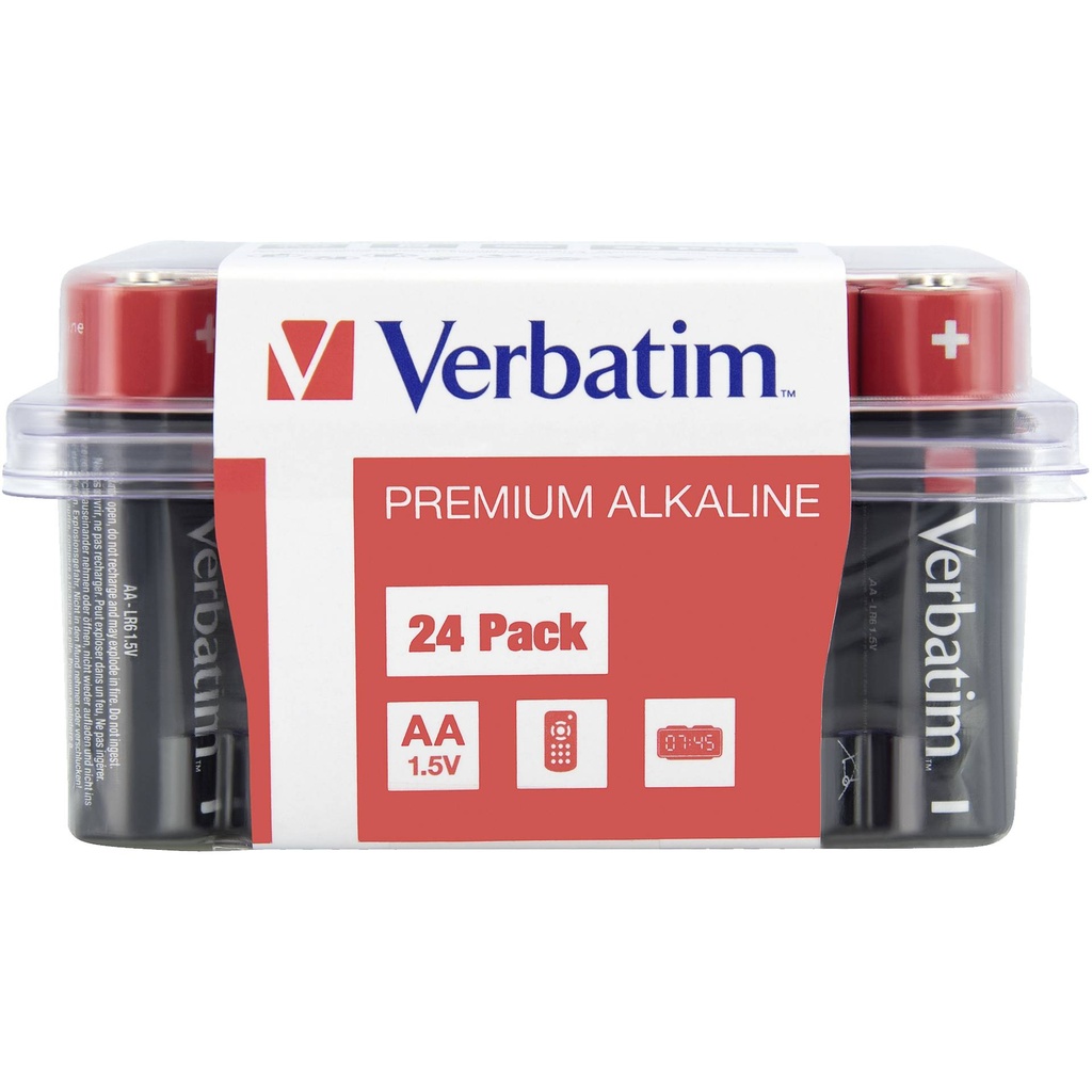 1x24 Verbatim Alkaline battery Mignon AA LR6              49505