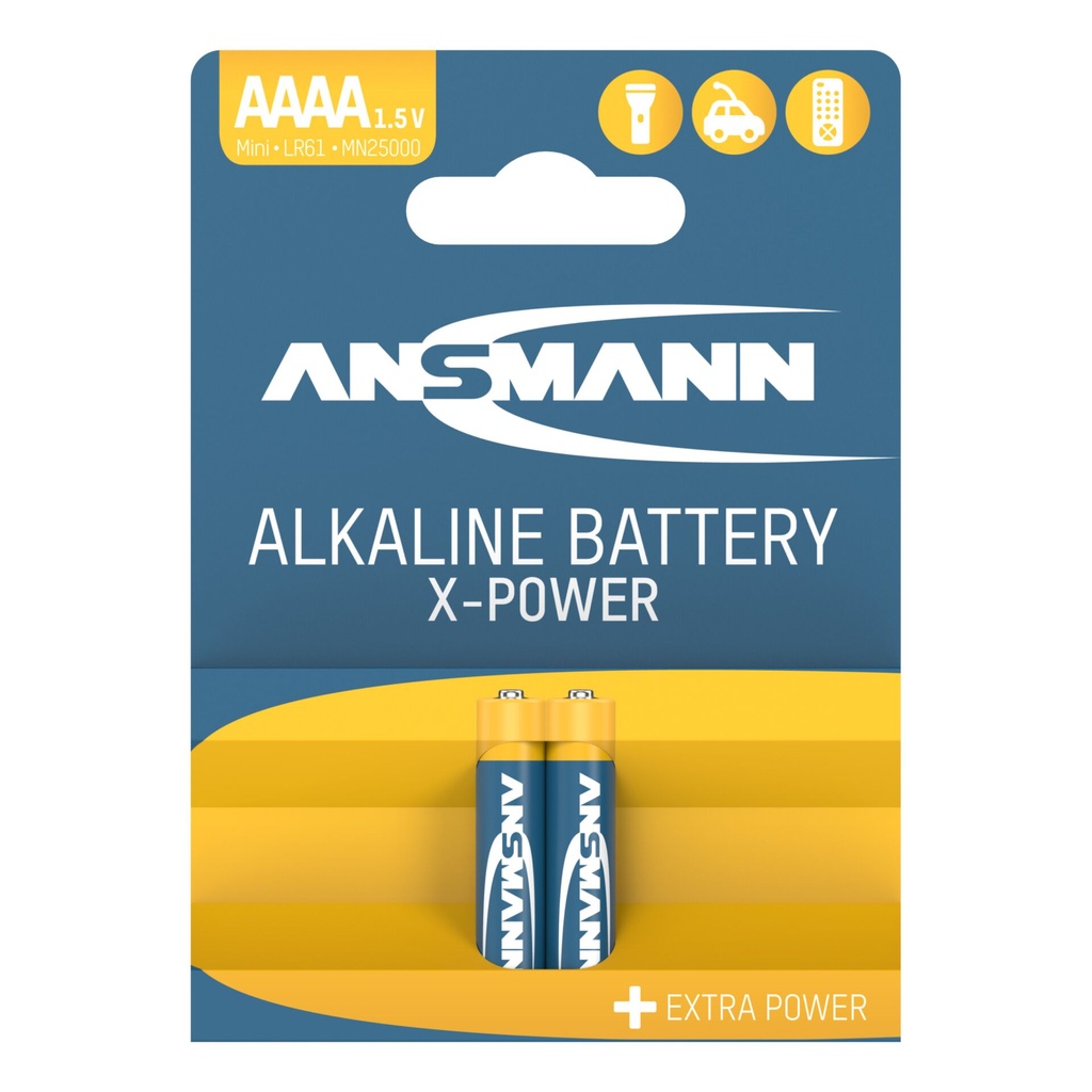1x2 Ansmann Alkaline AAAA X-Power                1510-0005