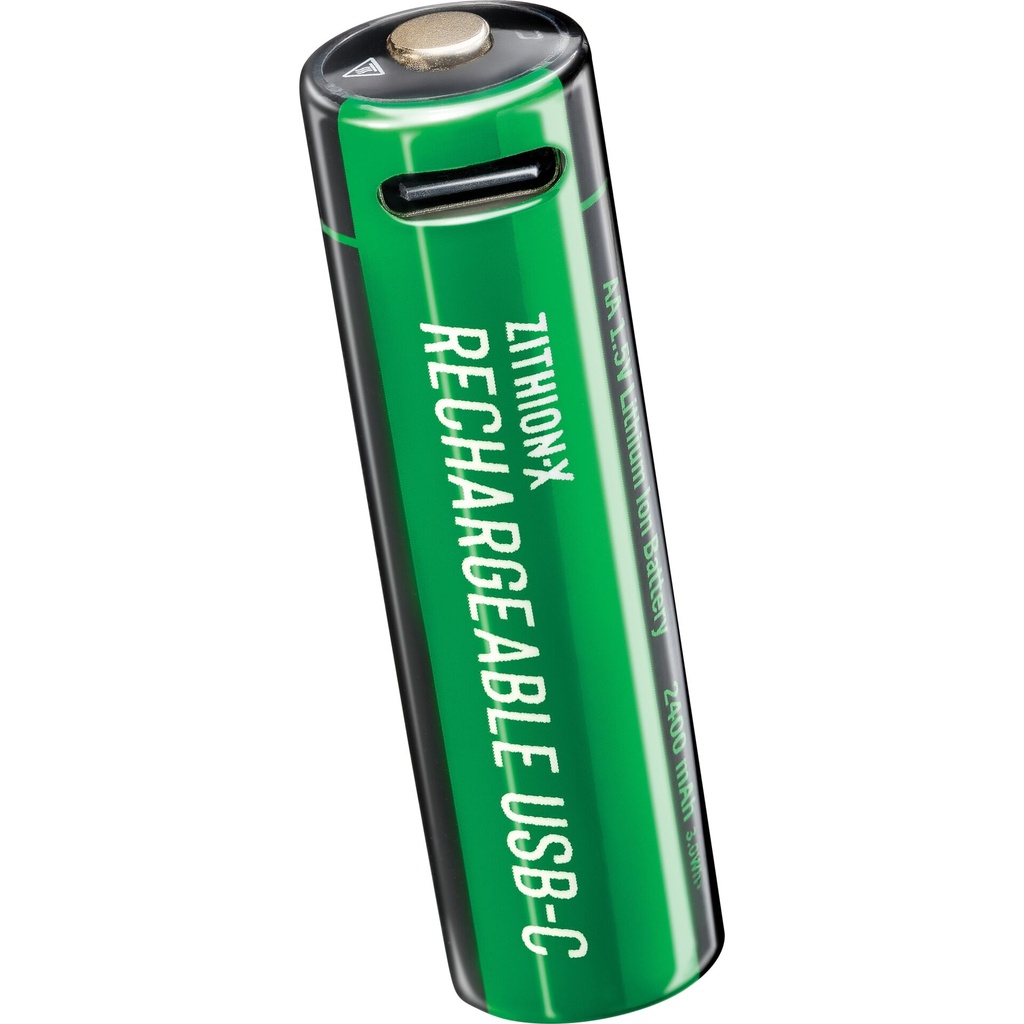 1x4 Coast Zithion-X Mignon AA Battery, USB-C Charging Port