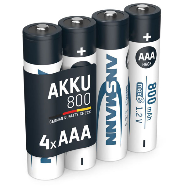 1x4 Ansmann maxE NiMH rech. bat. Micro AAA 800 mAh        5035042