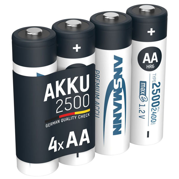 1x4 Ansmann maxE NiMH rech.bat. 2500 Mignon AA 2400 mAh