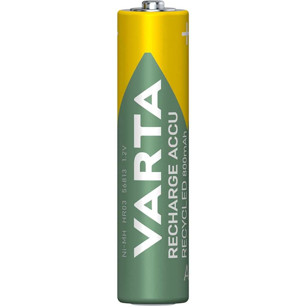 1x4 Varta RECHARGE ACCU Recycled 800 mAH AAA Micro NiMH